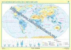 Bản đồ Phân bố lượng mưa trên thế giới